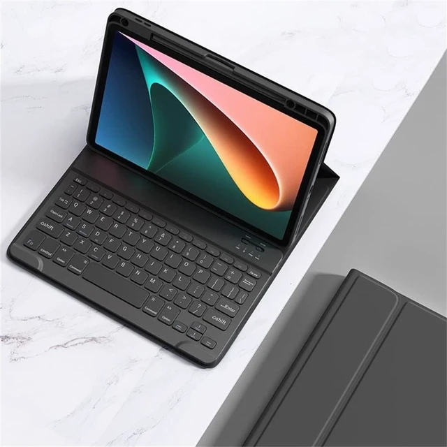 Alt view image 6 of 10 - kaitesi Keyboard Case for iPad Mini A17 Pro/iPad Mini 6th Generation Magnetic Detachable Bluetooth Keyboard Cover with Pencil Charging Holder for iPad Mini 7/6 (Black)