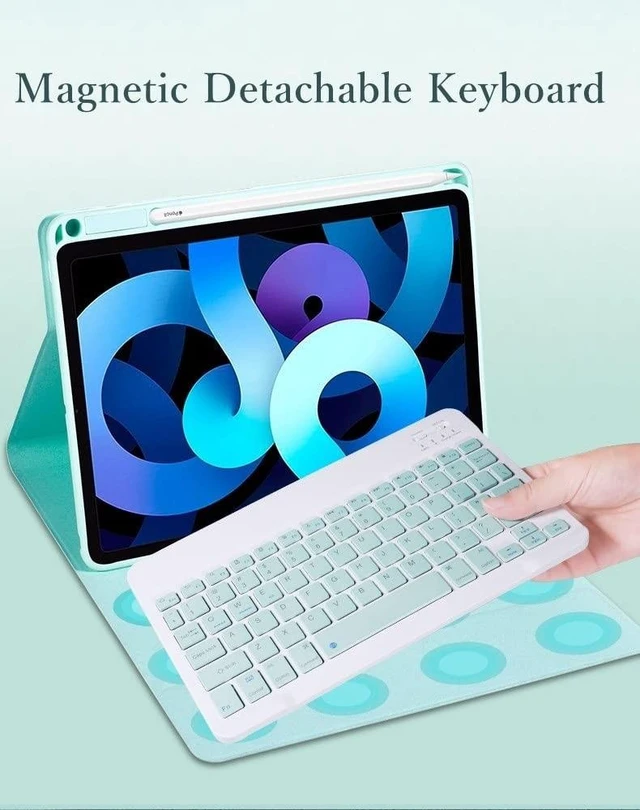 Alt view image 8 of 10 - kaitesi Keyboard Case for iPad Mini A17 Pro/iPad Mini 6th Generation Magnetic Detachable Bluetooth Keyboard Cover with Pencil Charging Holder for iPad Mini 7/6 (Black)