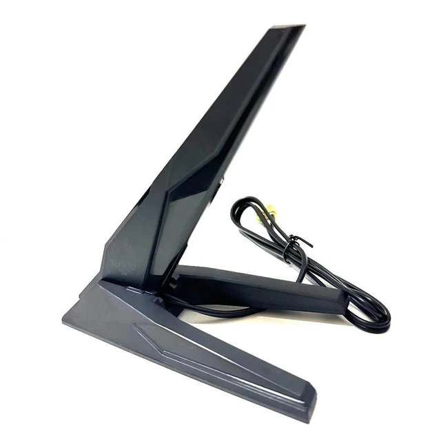 Alt view image 6 of 10 - WiFi 6e 7 Antenna 2T2R Dual Band Moving Antenna Magnetic Base RP-SMA Connector for PC Desktop Computer Motherboard Bluetooth Card Wireless WiFi Router Wi-Fi7 with 2.79ft Extension Cable