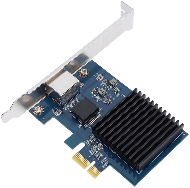 Alt view image 6 of 10 - ciciglow 10G PCIe Network Card, RTL8127 Chipset 10Gbps Ethernet Adapter with Six Speed Options 10G 5G 2.5G 1G 100Mbps 10Mbps, for Linux PCI Express Gen 4 X1