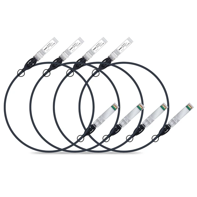 Alt view image 6 of 10 - ipolex 10G SFP+ Twinax Cable, Direct Attach Copper(DAC) Passive Cable, 1m (3.28ft), for Cisco SFP-H10GB-CU1M, Meraki, Ubiquiti, Mikrotik, Intel, Fortinet, Netgear, D-Link, Supermicro, TP-Link, 4 Pack