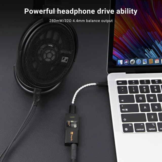 Alt view image 9 of 10 - TempoTec Sonata BHD Pro Type C USB dongle DAC, USB C DAC,Headphone Amplifier 4.4mm& 3.5mm,PCM384kHz,DSD256,MQA8X,Tidal for iPhone&Android&MacOS&Win (Sonata BHD Pro-Grey)