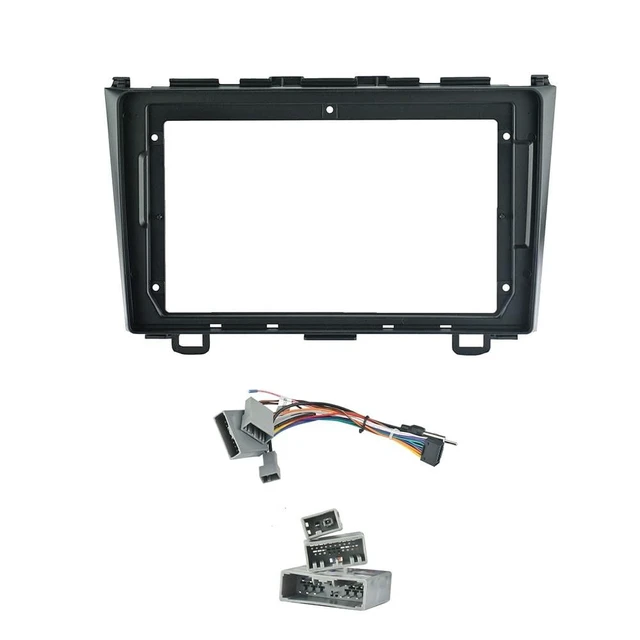 Alt view image 5 of 8 - Fits for Honda CRV 2007-2012 Car Radio Stereo Fascia Frame Double DIN 9 inch Dash Installation Mounting Kit