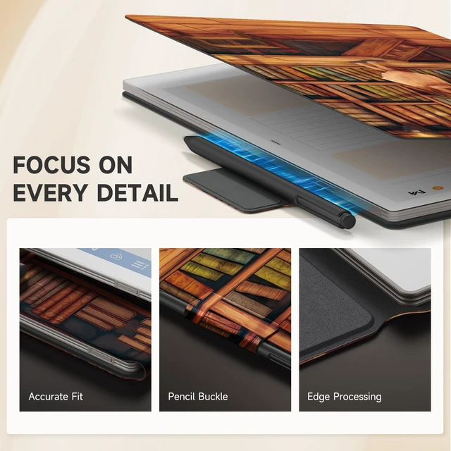 Alt view image 9 of 10 - Ayotu Case for Remarkable Paper Pro, Premium PU Leather Book Folio with Pen-Buckle, Smart Magnetic Cover for Remarkable Paper Pro 11.8" Color Tablet, Bundle with Premium Membership (The Library)