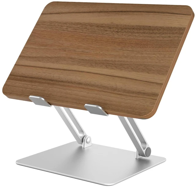 Alt view image 6 of 10 - AVARO Adjustable Laptop Stand Ergonomic Laptop Stand with Customizable Height & Angle, Robust Design Laptop Riser for Desk, Portable, Foldable & Durable Computer Stand for Home or Office Use