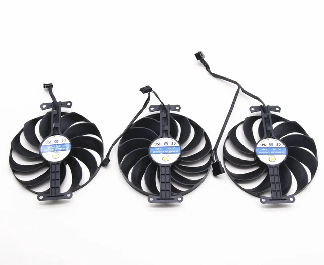 Alt view image 7 of 10 - Bestparts New Fan Replacement for ASUS Graphics Card ROG Strix 3060Ti 3070 3080 3090 6700xt 6800 6900