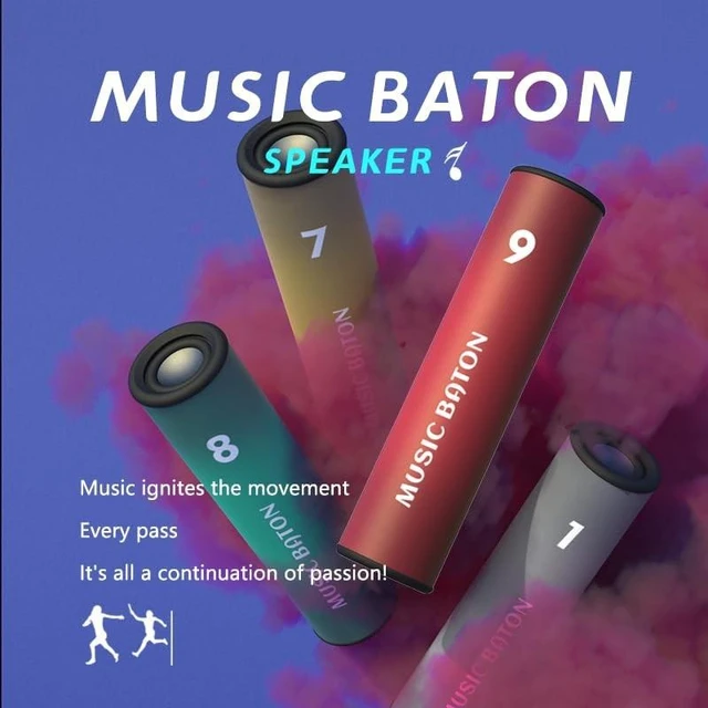 Alt view image 7 of 10 - XIANGWUSHE Relay Stick Outdoor Sports Speaker, 8H Playtime, TF Card & Recording Function, TWS Stereo, for Boyfriend