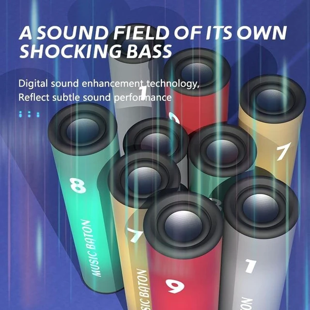 Alt view image 10 of 10 - XIANGWUSHE Relay Stick Outdoor Sports Speaker, 8H Playtime, TF Card & Recording Function, TWS Stereo, for Boyfriend