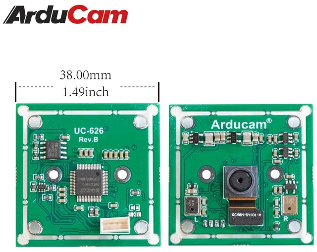 Alt view image 8 of 10 - Arducam 8MP 1080P USB Camera Module for Raspberry Pi, 1/4 CMOS IMX219 Mini UVC USB2.0 Webcam Board with 1.64ft/0.5m USB Cable for Windows, Linux, Android and Mac OS