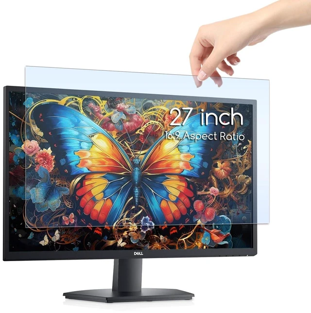 Alt view image 6 of 10 - KEANBOLL Anti Blue Light Screen Protector Panel for 27 Inches Computer Monitor Blue Light Blocking Filter Anti Glare Shield for Desktop Computer - (Removable,No Need to Stick)