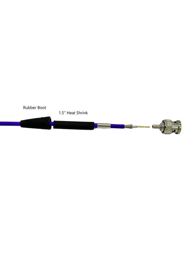 Alt view image 6 of 8 - Cable Evolution 12G HD SDI Cable Mini RG59 - BNC to BNC - (15 Feet) (Blue)