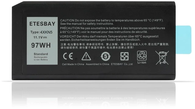 Alt view image 6 of 10 - ETESBAY 4XKN5 Battery Replacement for Dell Latitude 14 Rugged 5404 5414 E5404 Extreme 7404 7414 E7404 Series P45G P46G P46G001 P46G002 CJ2K1 VCWGN YGV51 DKNKD XN4KN XRJDF 453-BBBE 453-BBBD 11.1V