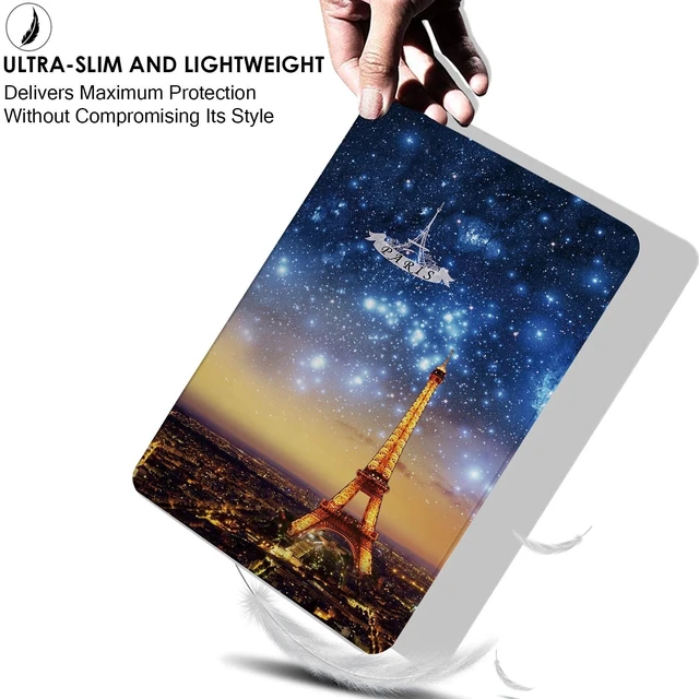 Alt view image 10 of 10 - DuraSafe iPad Pro 2016 9.7 inch Printed Case A1673 MLMP2LL/A MM172LL/A MLMN2LL/A MLMQ2LL/A A1674 A1675 MLMW2LL/A MLMX2LL/A MM192LL/A MLMV2LL/A MLN02LL/A MLMY2LL/A MM1A2LL/A MLPX2LL/A - Paris Night