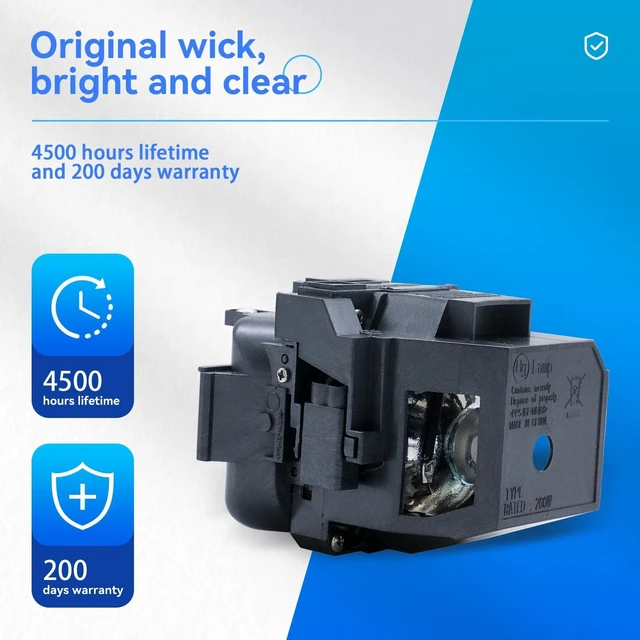 Alt view image 7 of 10 - ZMSTLAMP for Epson ELPLP87 PowerLite 535W /PowerLite 530 /PowerLite 525W /PowerLite 520 536Wi EB-536Wi EB-530 EB-2040 EB-2040W EB-2140W Replacement Projector Lamp Bulb with Housing