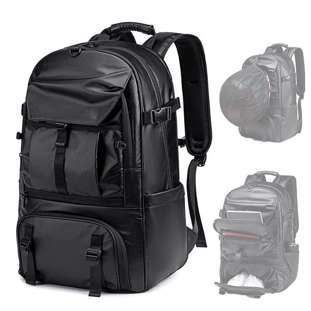 Alt view image 6 of 10 - CedurithFlux Sports Backpack 50L to 80L Expandable Mutifunction Flight Approved Backpacks 17.3 inch Laptop bags Water Resistant Business Sports BackPack for Women & Men