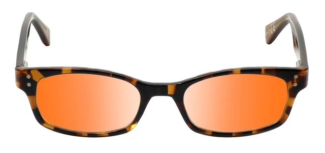 Alt view image 10 of 10 - Medspex Corinne McCormack Channing Color Therapy Reading Glasses +7.00 Tortoise Havana Brown Gold Amber/FL-41 Rose Womens Fluorescent Light Sensitivity Chromotherapy Chakra Healing