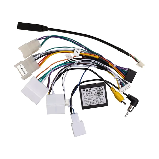 Alt view image 6 of 10 - ViaBecs 16PIN Car Radio Wiring Harness for Toyota Corolla RAV4 Camry 4Runner Tundra Highlander 2014-2018, Aftermarket Stereo Wire Harness with CANBUS Adapter Support JBL Amp, Backup Camera, SWC