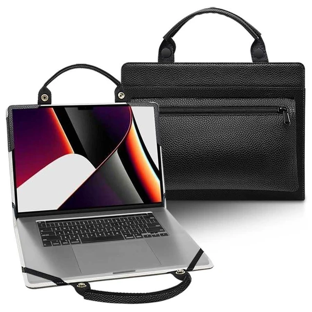 Alt view image 6 of 10 - Laptop Case Cover Sleeve for MacBook Pro 14 Inch 2021-2025 A3401 A2992 A2918 A2442 A2779 with Portable Bag with Bag Handle,Black