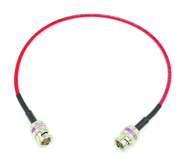 Alt view image 5 of 8 - AV-Cables 12G 4K HD SDI BNC - BNC Cable 4855R Mini RG59 (1.5ft, Red)