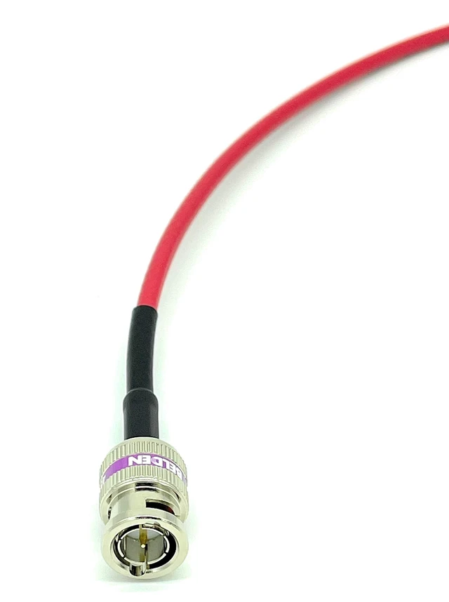 Alt view image 7 of 8 - AV-Cables 12G 4K HD SDI BNC - BNC Cable 4855R Mini RG59 (1.5ft, Red)