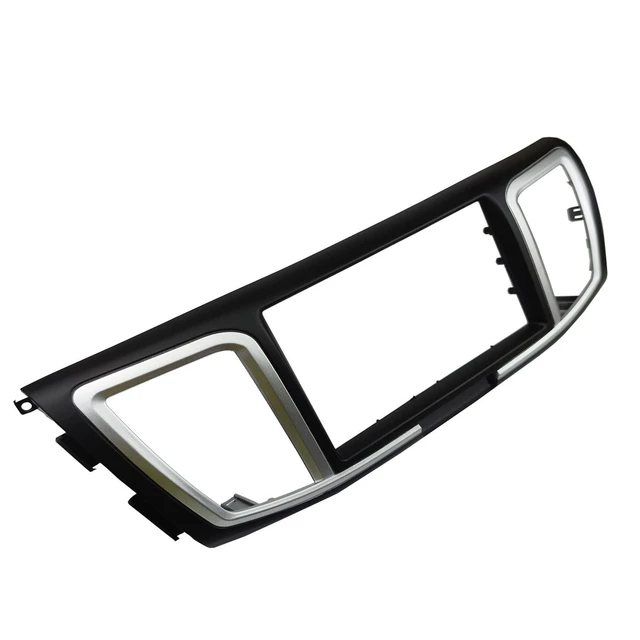 Alt view image 7 of 10 - DKMUS Double Din Radio Stereo Dash Installation Mount Trim Kit Compatible with Honda Accord 2013-2017
