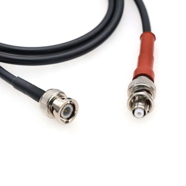 Alt view image 7 of 8 - SZRMCC BNC Male to RP-BNC SHV Male Coaxial Cable 50ohm High Voltage 5000V Test Cable for Thorlabs' Piezo Amplifier (2m)