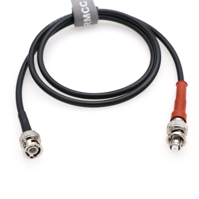 Alt view image 8 of 8 - SZRMCC BNC Male to RP-BNC SHV Male Coaxial Cable 50ohm High Voltage 5000V Test Cable for Thorlabs' Piezo Amplifier (2m)