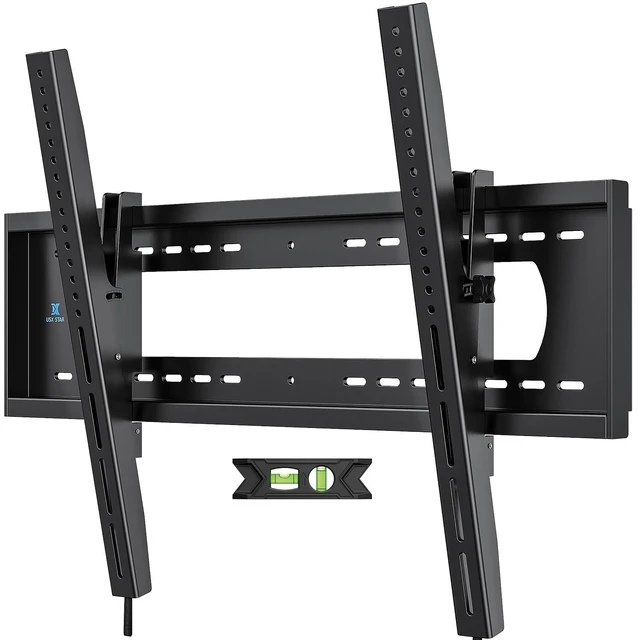 Alt view image 6 of 10 - 85 86 98 100 inch Heavy Duty Tilt TV Wall Mount Bracket for 65-120" Large TVS Up to 220LBS,Ultra Slim Tilting TV Mount, Max VESA 900600mm, 16/18/24/32" Studs,Fit Most 65+ 75+ 120 TVs