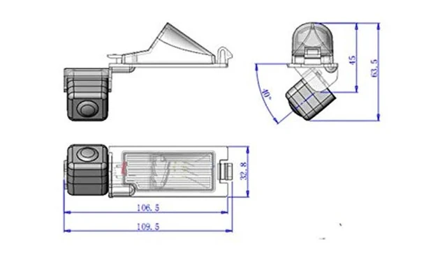 Alt view image 6 of 8 - for Dodge Caliber 2007~2012 Car Rear View Camera Back Up Reverse Parking Camera/Plug Directly