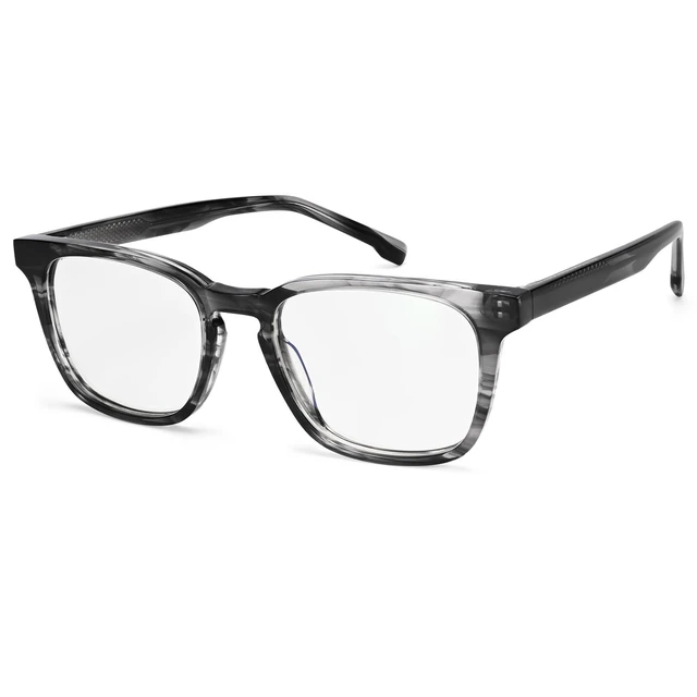 Alt view image 6 of 10 - Dollger Blue Light Blocking Glasses For Woman Men Square Rectangle Computer BlueLight Glasses Non-Prescription Glasses Ink wash pattern frame