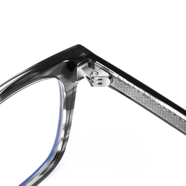 Alt view image 8 of 10 - Dollger Blue Light Blocking Glasses For Woman Men Square Rectangle Computer BlueLight Glasses Non-Prescription Glasses Ink wash pattern frame