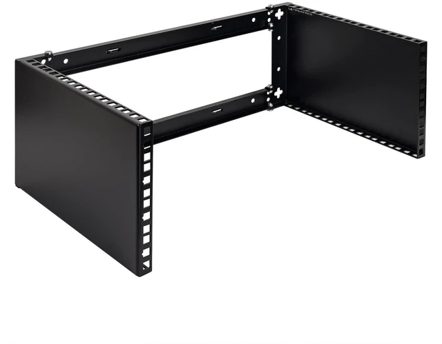 Alt view image 6 of 10 - RackPath 4U Wall Mount Network Rack - Patch Panel Bracket for Server and Network Equipment 11.25 inch Deep Heavy Duty 150lbs Capacity