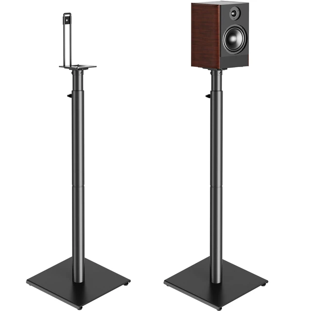 Alt view image 6 of 10 - USX MOUNT Bookshelf Speaker Stands Pair, Height Adjustable Extends 32-42 inch for Rear Surround Sound Speakers, Floor Satellite Speaker Stands for Vizio Bose Sony JBL Klipsch Polk, Max Load 11 lbs