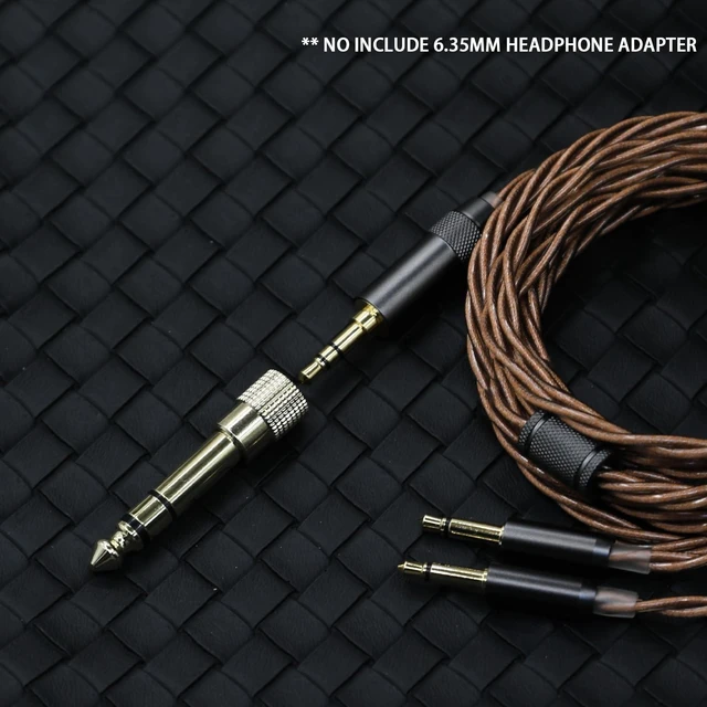 Alt view image 10 of 10 - Elihp 3.5mm Headphone Cable 5N High Purity Copper Plated with Gold Foil Replacement Cable Compatible with Hifiman Sundara,Ananda,Arya,He400se,1.5m,Dual 3.5mm to 3.5mm