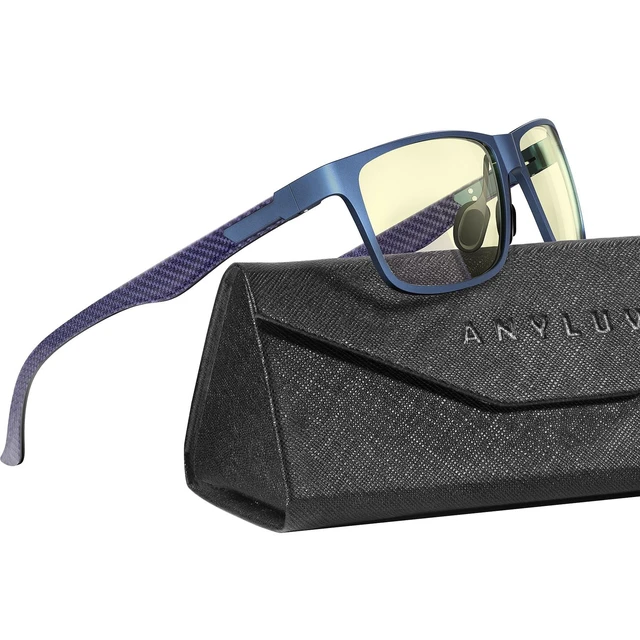 Alt view image 6 of 10 - ANYLUV Blue Light Blocking Glasses Men Computer Gaming Glasses Lightweight Al-Mg Metal Anti Eyestrain Eye Protection