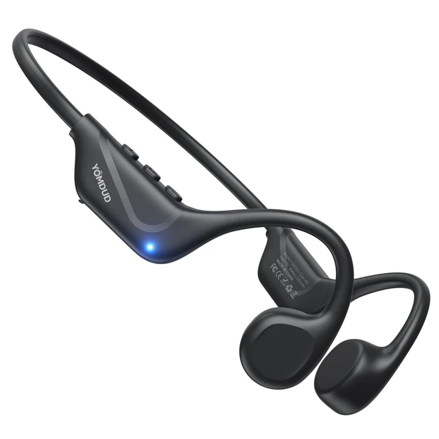 Alt view image 5 of 8 - Yomdud Bone Conduction Headphones,Open Ear Headphones,Wireless Headphones with Mic,Bluetooth 5.4,10H Playtime & IPX5 Waterproof,Sports Headphone for Running & Outdoor
