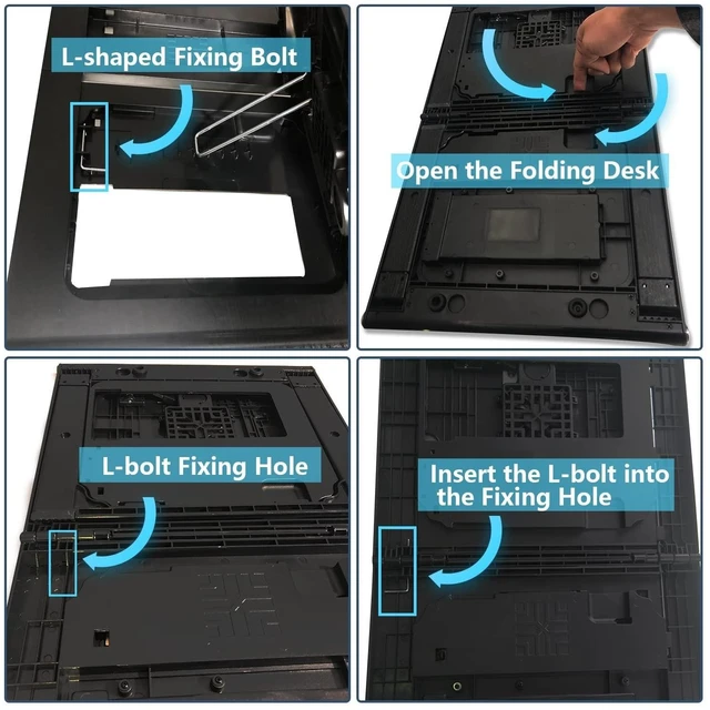 Alt view image 8 of 10 - Asltoy Laptop Desk for Bed - Foldable Lap Tray With Internal USB Fans, Height & Angle Adjustable Tablet Stand, Notebook Breakfast Table