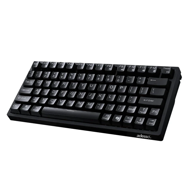 Alt view image 6 of 10 - Adesso AKB-610UB Multi-OS Mechanical Compact Keyboard with Copilot Ai Hotkey, Blue Switch, Clicky and Tactile