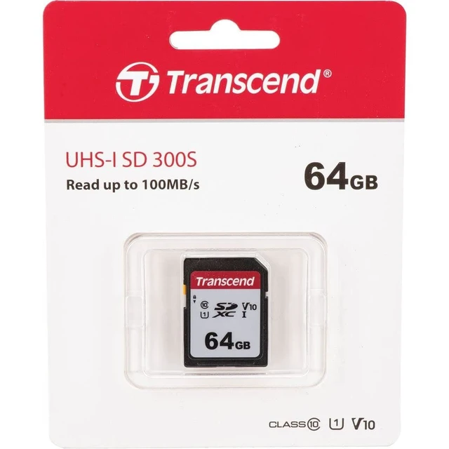 Alt view image 7 of 8 - Transcend 64GB Memory Card, Compatible with Nikon COOLPIX B500 Digital Camera - SDXC UHS-I Memory Card - Class 10, U1, 100MB/s, 300 Series