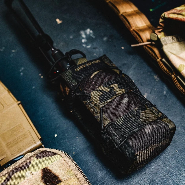 Alt view image 7 of 10 - High Speed Gear - Radio Pop-Up Taco MOLLE Pouch, Police Gear & Military Gear, MOLLE Radio Pouch, Tactical Pouch for Professionals (Black)