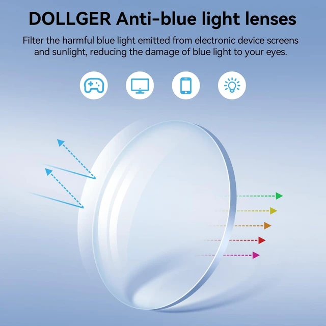 Alt view image 7 of 10 - Dollger Blue Light Glasses for Women Men Trendy Square Frame Bluelight Blocking Eyeglasses Acetate UV Brown Glasses