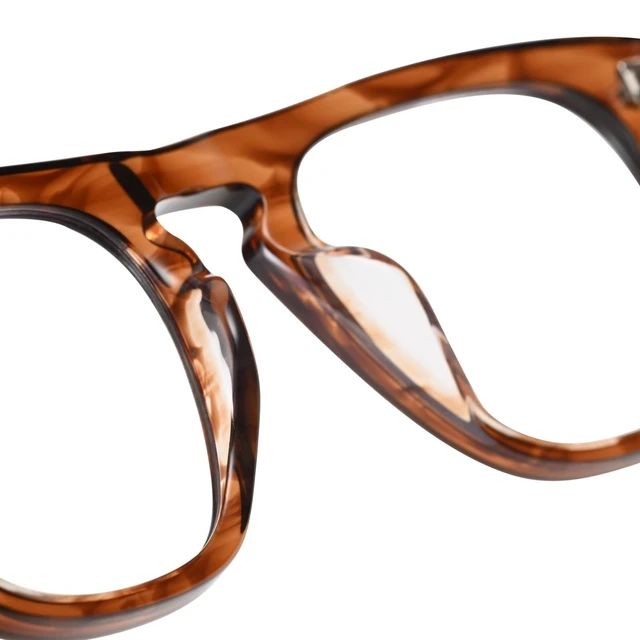 Alt view image 9 of 10 - Dollger Blue Light Glasses for Women Men Trendy Square Frame Bluelight Blocking Eyeglasses Acetate UV Brown Glasses