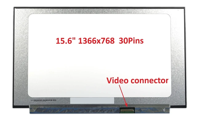 Alt view image 7 of 10 - FULLCOM 15.6 inch Screen Compatible with 15-DW1081WM fit NT156WHM-N49, NT156WHM-N34 350mm in Width Narrow Edge Laptop Replacement Screen