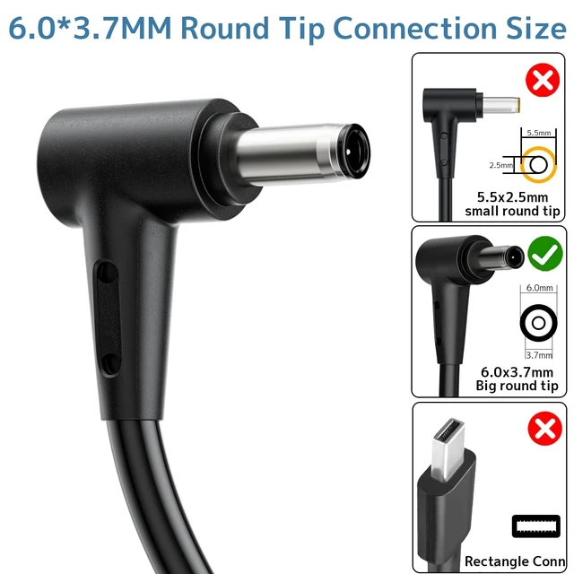 Alt view image 7 of 10 - 200W Charger Compatible with ASUS ROG TUF Gaming Laptop Power Adapter