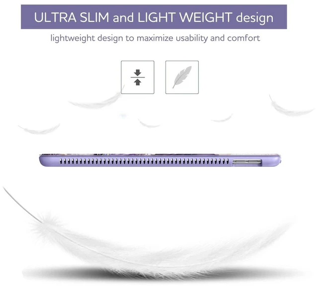 Alt view image 9 of 10 - SURITCH Case for iPad 10.2 (iPad 9th/8th/7th Generation) Protective Case with Built-in Screen Protector and Pencil Holder Case with Stand Function and Auto Sleep/Wake for iPad 10.2 Inch - Purple