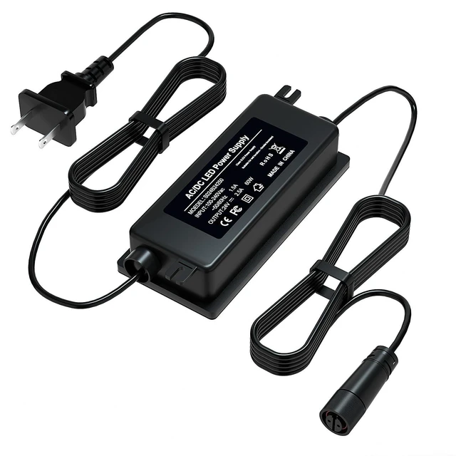 Alt view image 6 of 10 - 24V 60W Waterproof Power Supply for Philips Hue Outdoor Low Voltage Lights Compatible with Compatible with Philips Hue Lily Spot/XL Spot Power Adapter Cord