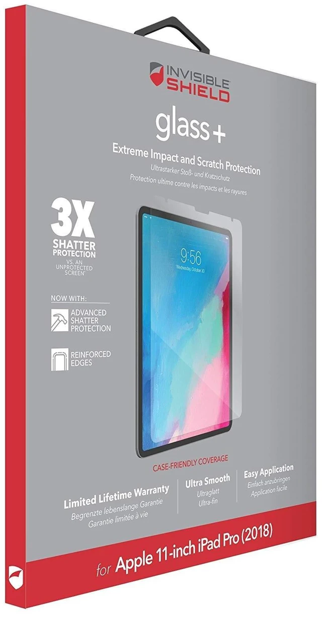 Alt view image 6 of 6 - Invisible Shield ZAGG InvisibleShield Glass Plus - Tempered Glass Screen Protector Made for The Apple iPad Pro 11 Inch - Clear