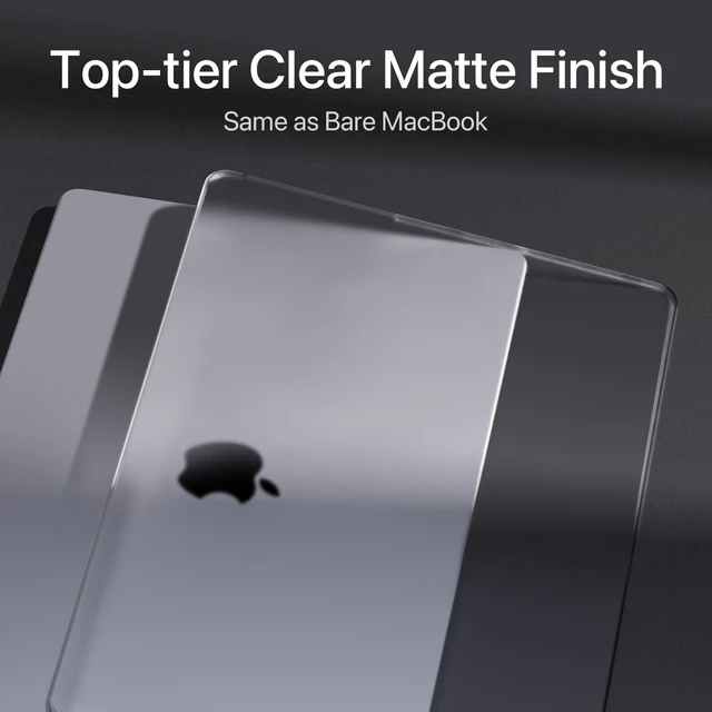Alt view image 9 of 10 - Soonjet for MacBook Pro 14 inch Case ^^ M5 M4 M3 M2 M1 Pro/Max 2025-2021 ^^ Same as Bare-MacBook ^^ Protective Hard Shell Laptop Cover ^^ Frosted Clear