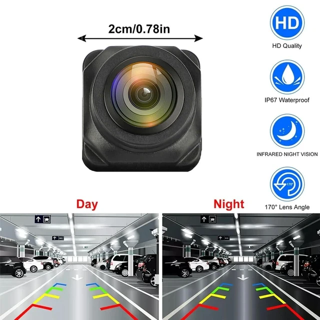 Alt view image 9 of 10 - Vlicevrn Fisheye Vehicle Panoramic Car Rear View Camera 170 Wide Viewing Angle Night Vision Parking Camera IP68 for Toyota REIZ 4D MK1 / Mark X 4D MK1 / Prius/Land Cruiser LC100 LC120 LC200/Prado