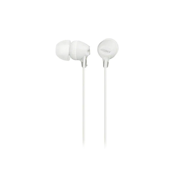 Alt view image 2 of 2 - Sony MDR-EX15LPW White in Ear Headphones MDREX15